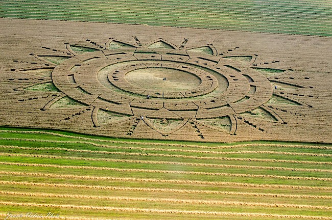 A crop circle appeared near Aeroporto Torino in Turin, Italy on June 23, 2015. Photo: Zanola Valeria Photography.